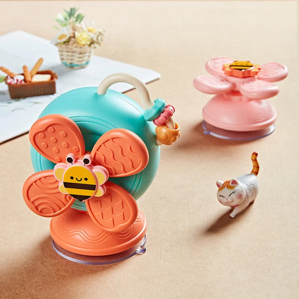 Snail Car Suction Cup Spinner Windmill Toys Sensory Fine Motor Infant Travel Toys Montessori For For Boys Girls Newborn Gift