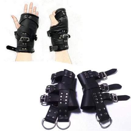 Suspension Hand Foot Bundle Bondage Slave Bdsm Adjustable Ankle Cuffs dults Sex Games Leather Bdsm Sex Tools Flirt For Couples