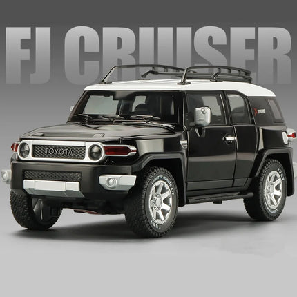 1:24 TOYOTA FJ Cruiser Alloy Car Model Diecast & Toy Metal Off-road Vehicles Car Model Simulation Sound and Light Childrens Gift