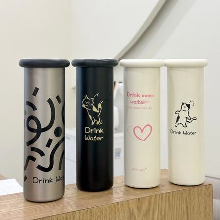 316 Stainless Steel Insulated Cup Cute Mushroom Lid Slim Portable Mug with Adorable Prints Wide Mouth Water Coffee Cup