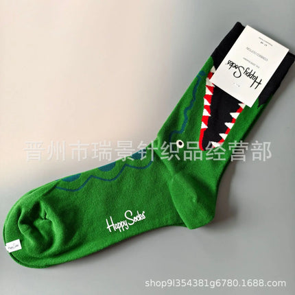 High Quality Fashionable Men's Mid-Calf Cotton Socks HappySocks New Arrival Suitable for All Seasons Swedish Design