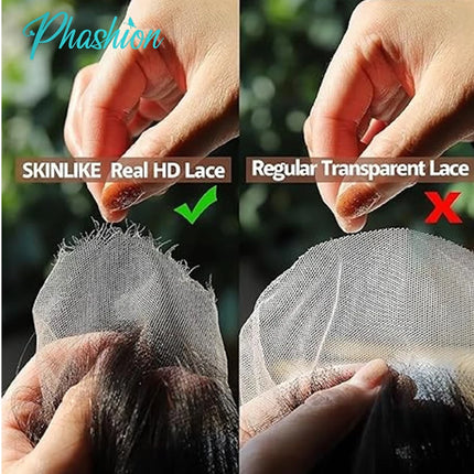 Phashion 4x6 2X6 Real HD Lace Only Deep Parting Straight Hair Ultra-thin Swiss Lace Closure Tiny Knots 100% Human Hair On Sale