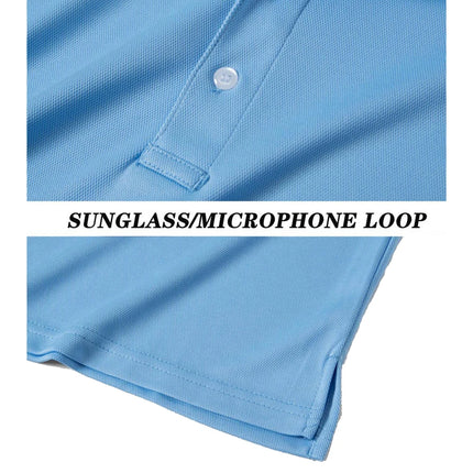 TACVASEN Summer Casual T-shirts Mens Short Sleeve Polo Shirts Button Down Work Shirts Quick Dry Tee Sports Fishing Golf Pullover