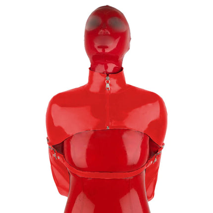 Unisex Faux Leather Halloween Cosplay Costume, Sexy Tops, Front Zippers, Unisex, Exotic, PVC, Clubwear, Women, Men, 7XL