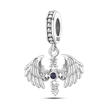 Inlaid Zircon Charm Beads 925 Sterling Silver Color Love Heart Snake Dangle Fit Original Bangle Bracelet Charms Pendant Jewelry