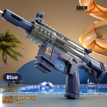 M416 Manual Continuous Firing Water Gun Large Capacity Folding Water Play Toy Outdoor Summer Water Play Artifact