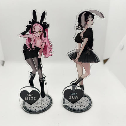Anime ALIEN STAGE Keychains Pendant Car Key Chain Acrylic Stand MIZI SUA TILL IVAN HYUNA LUKA Fans Gifts Cosplay Accessories