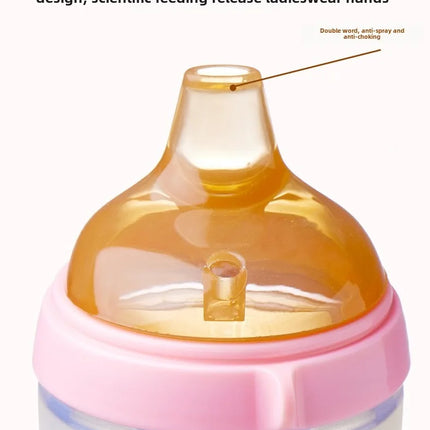 1 Pc 7cm Wide Big Mouth Nipple Pacifier 100% Bpa Free Spoon Straw Nipple Head Gravity Ball Replacement Head For Baby Milk Bottle