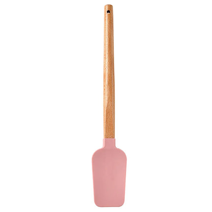 Silicone Scraper Scraper, Home Baking Wooden Handle Scraper, Cake Scraper, Cream Small Spatula Set