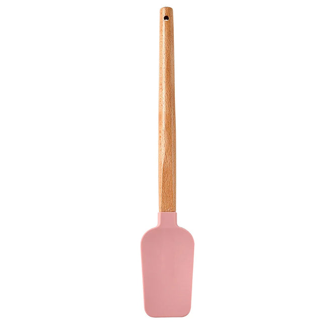 Silicone Scraper Scraper, Home Baking Wooden Handle Scraper, Cake Scraper, Cream Small Spatula Set