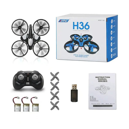 H36 RC Drone Quadcopter 3D Flip Pocket Remote Control Helicopter Plane RC Dron Quadcopter Toys Christmas Gift for Kids JJRC H36