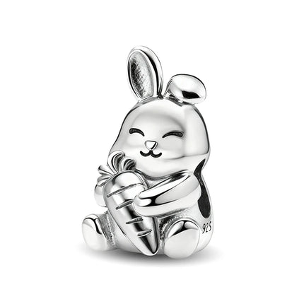 925 Sterling Silver Hedgehog Dinosaur Animal Series Spot Dog Charms Beads Fit Original Pan Bracelet High Quality DIY Jewelry