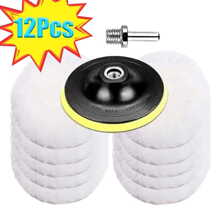 1-22Pcs 3-7 Inch Wool Felt Buffing Pad M14 Polishing Pads for Wheel Car Polish Glass Tile Stainless Steel Scratche Repair Tools