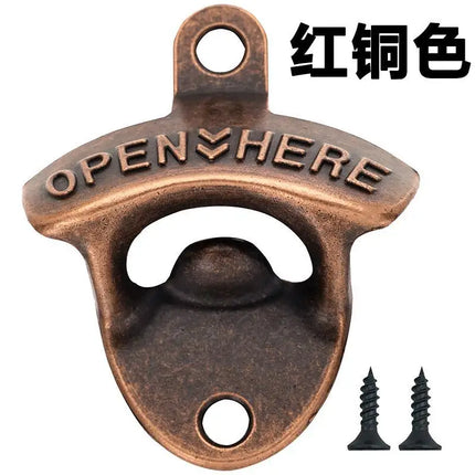 Alloy Wall Mount Beer Opener Kitchen Bar Bottle Opener