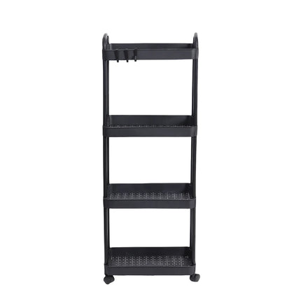Household Multi-layer Small Cart Storage Rack Floor To Floor Kitchen Bedroom Bathroom Storage Rack Storage Rack With Wheels