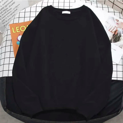 2026 Winter Womens Solid Hoodies Basic Warm Fleece Sweatshirt Soft Breathable O-Neck Pullover Casual Female Clothes
