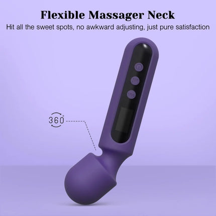 Adult Sex Toys Kit with 3 Attachments for Enhanced Pleasure, Vibrator with LCD Display and 10 Patterns