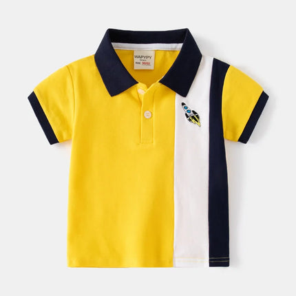 Basic Black Polo Shirts for Kids Boys Clothes Short Sleeve Toddler Girl T Shirt with Collar Simple Tshirt Baby Child Summer Tops