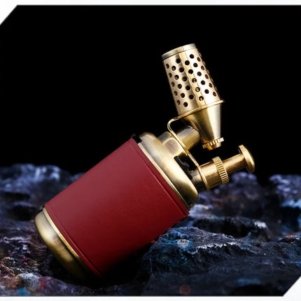 JOBON Multi-function Strong Gun Lighter Windproof Blue Flame One-touch Lock Fire Retro Appearance Design Cigar Lighter