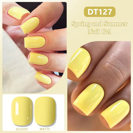 9pcs Macaron Color Gel Nail Polish Set HEMA TPO FREE Semi Permanent Soak Off UV Gel Varnish For Spring Summer Nail Supplies DIY