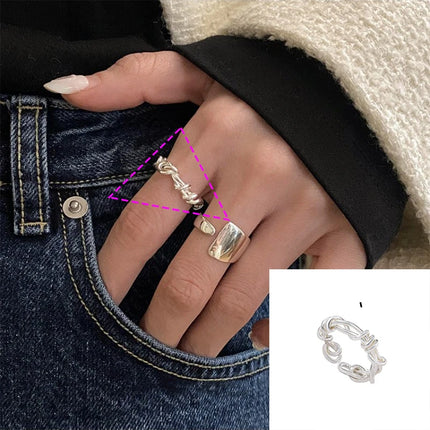 925 Sterling Silver Heart Ring / Bague Argent 925 Cœur Ajouré