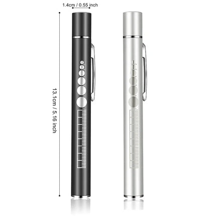 Rechargeable Medical Handy Pen Light Mini Nursing Flashlight 2 in 1 Pocket LED Torch Penlight Light Outdoor Fishing Tool
