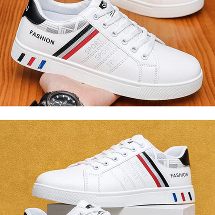 Spring and Autumn Men's Shoes New Style Low-Top Lightweight Large Size Trendy Shoes Student Fashion Versatile Thick-Soled Sports Shoes Casual Sneakers