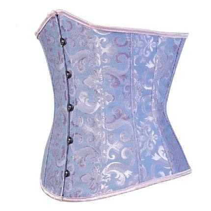Women Corsets Bustiers Sexy Jacquard Underbust Corset Plastic Bones Korset Basques Shaper Elegant Waist Bustier Top