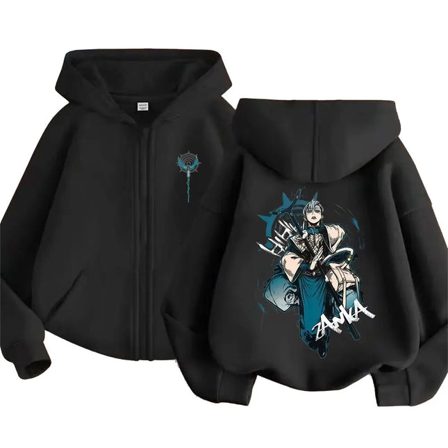 Anime Gachiakuta Zanka Merch Zipper Hoodie Men Women Fashion Casual Oversized Streetwear Man Cartoon Manga Cosplay Zip Up Jacket