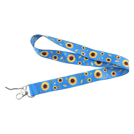 DZ1351 Hidden Disabilities Sunflower Lanyard Id Badge Holder Keychain ID Card Pass Gym Mobile Badge Holder Key Holder Key Rings