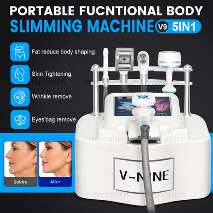 New Products V-NINE V9 V10 Professional CavitationMachine Slimming Machine Vacuum Roller Vela BodySlim Shape Machine