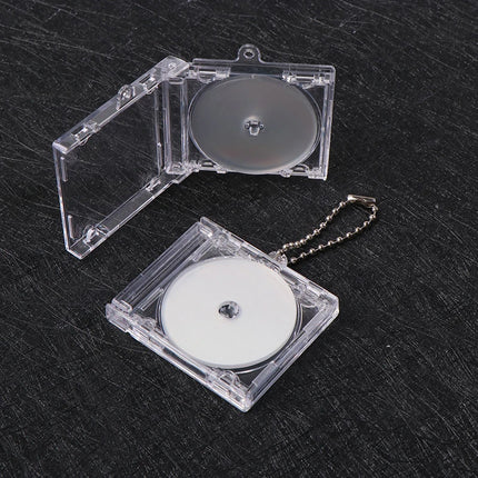1pc NFC Functional CD Disc Key Chain Mini CD Case Keychain Peripheral Commemorative Album Key Holder For DIY Backpack Pendant