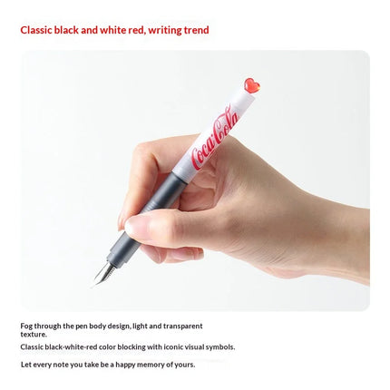 KACO Coca Cola Fountain Pen,EF Hooded Nib Leak-Proof Technology&Iconic Coke Aesthetics Pen For Young Writers&Collectors BestGift