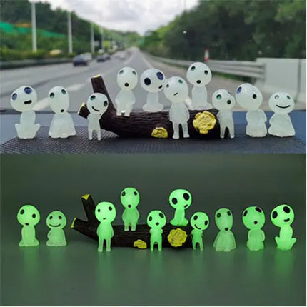 3D Night Light Doll Miniature Christmas Landscape Doll Home Decoration Gift Living Room Halloween Room Decoration Luminous Elf