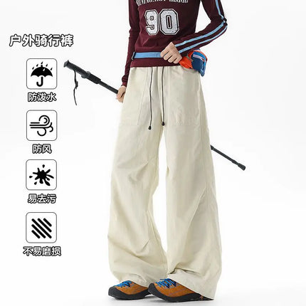 2026 Summer New Outdoor Water-Repellent Wrinkled Loose Men's Cargo Pants