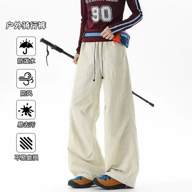 2026 Summer New Outdoor Water-Repellent Wrinkled Loose Men's Cargo Pants