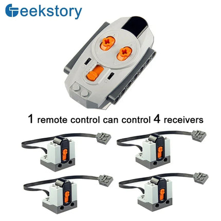 Technical MOC Power functions Parts Infrared Remote Control Receiver Set 8879 8884 for legoeds Building Blocks Toy