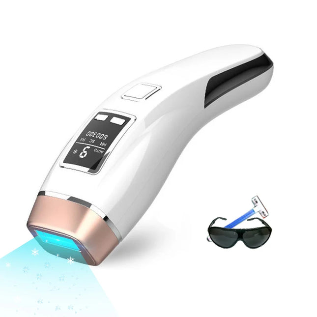 Vancostar 4-in-1 Laser Hair Removal IPL Epilator 999000 Flashes Cooling Acne Treatment Rejuvenation Device for Home Bikini Trimmer