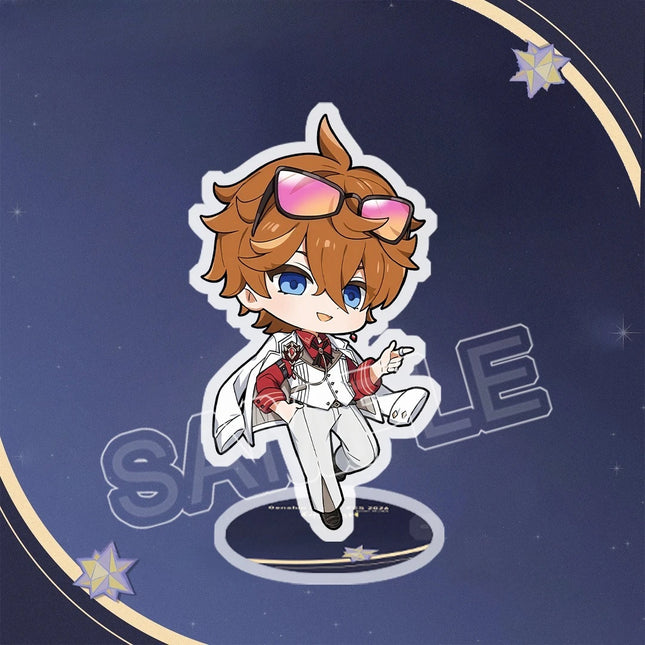 Yuanshen 6.0 Version Characters Acrylic Plaque Standee Figure Arlecchino Tartaglia Wanderer Balladeer Flins Standing Sign Model