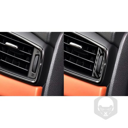 For Nissan X-Trail Rogue T32 2013-2021 Accessories Carbon Fiber Interior Car Door Instrument Cupholder Trim Sticker