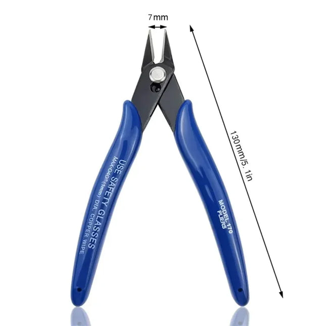 Diagonal Pliers Carbon Steel Pliers Electrical Wire Cable Cutters , Wire Snips for Electronics Soft Copper Jewelry