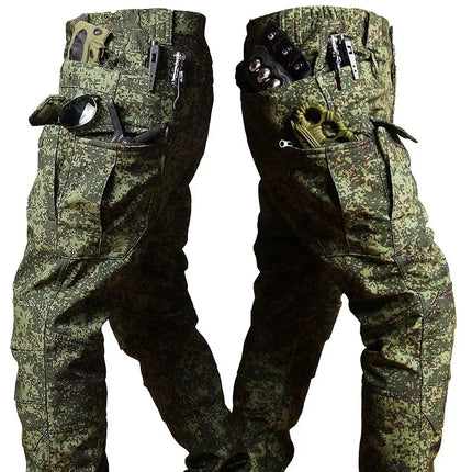 RU Camo Waterproof Sets Men Winter Fleece Hooded Jacket+Breathable Long Sleeve Tshirts+Straight Cargo Pant Soft Shell Suit
