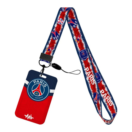 Sports Designs P Lanyards New Football ID Badge Holder Strap Work Card Bus Access Card Holder Keychains Accessories