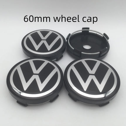 4pcs 3D new black for 56mm 60mm 65mm 68mm Car emblem Wheel hub Center Cap Badge covers sticker Decal styling Accessories