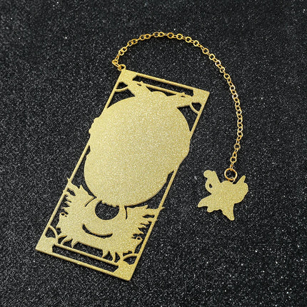 Kawaii Sweet Anime Card Cap tor Sakura Book Mark with Creberus Tassel Metal Bookmark for Women Girl Fans School Reading Supplies
