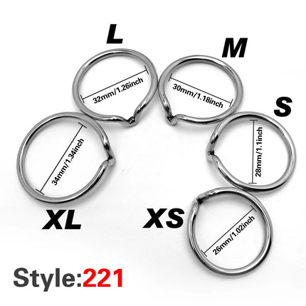 3 Style Penis Ring 5 Size Metal penis delay ring glans ring penis delay ring Male adult sex toys couple flirting products