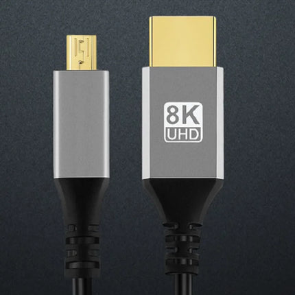 Micro HDMI 8K Cable Micro To HDTV HDMI-compatible Cable Cord  For GoPro Raspberry Pi 4 Retroid Sony Camera pc TV Video Cable