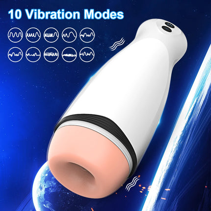 Male Masturbator Automatic Vibration Vagina Blowjob Machine Soft Pussy Penis Pump Masturbation Cup Sex Toys for Men Sex Machine