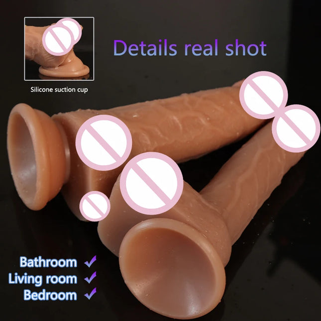 Realistic Dildos Big Dick Sex Toys for Women Anal Hardness Comfort Liquid Silicone Rubber Dildos Adult Sex Toy Penis for Women