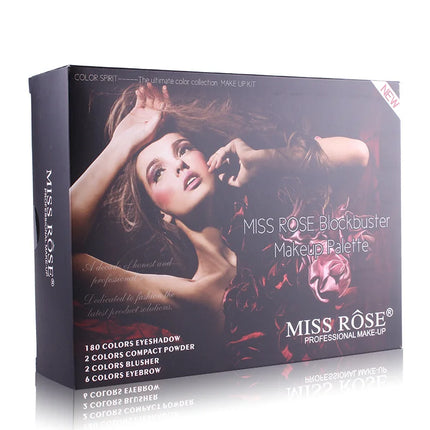 MISS ROSE Makeup Set Box Professional Full Kit 180 Color Glitter Eye shadow Palette Powder Brush Foundation Cosmetic Gifts Women